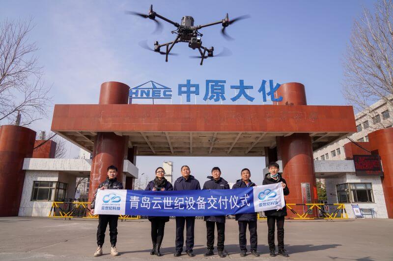 濮阳园区：无人机巡检新模式，，，助力化工安全出产保险