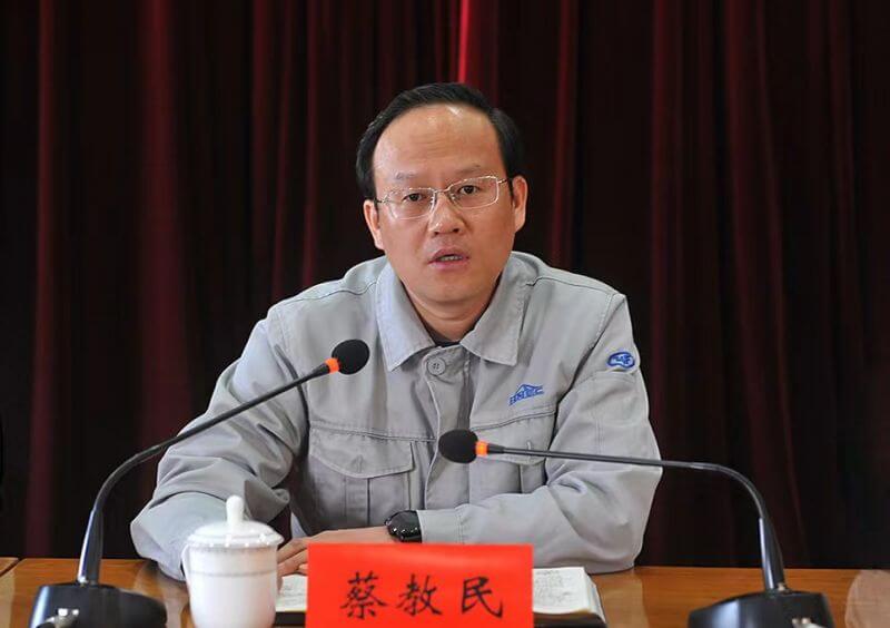 加快推动  化工企业高质量发展——中原彩天下官网总经理、党委副书记、副董事长蔡教民学习二十大体味文章