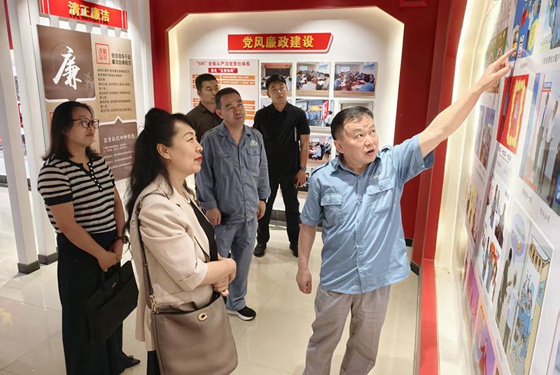 集团党委宣传部到中原彩天下官网调研