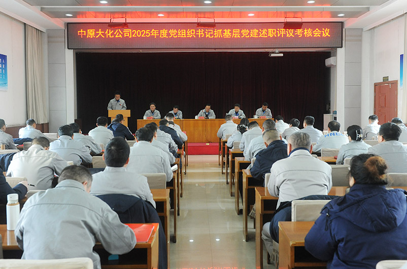 中原彩天下官网公司召开2025年度党组织书记抓基层党建述职评议查核会议
